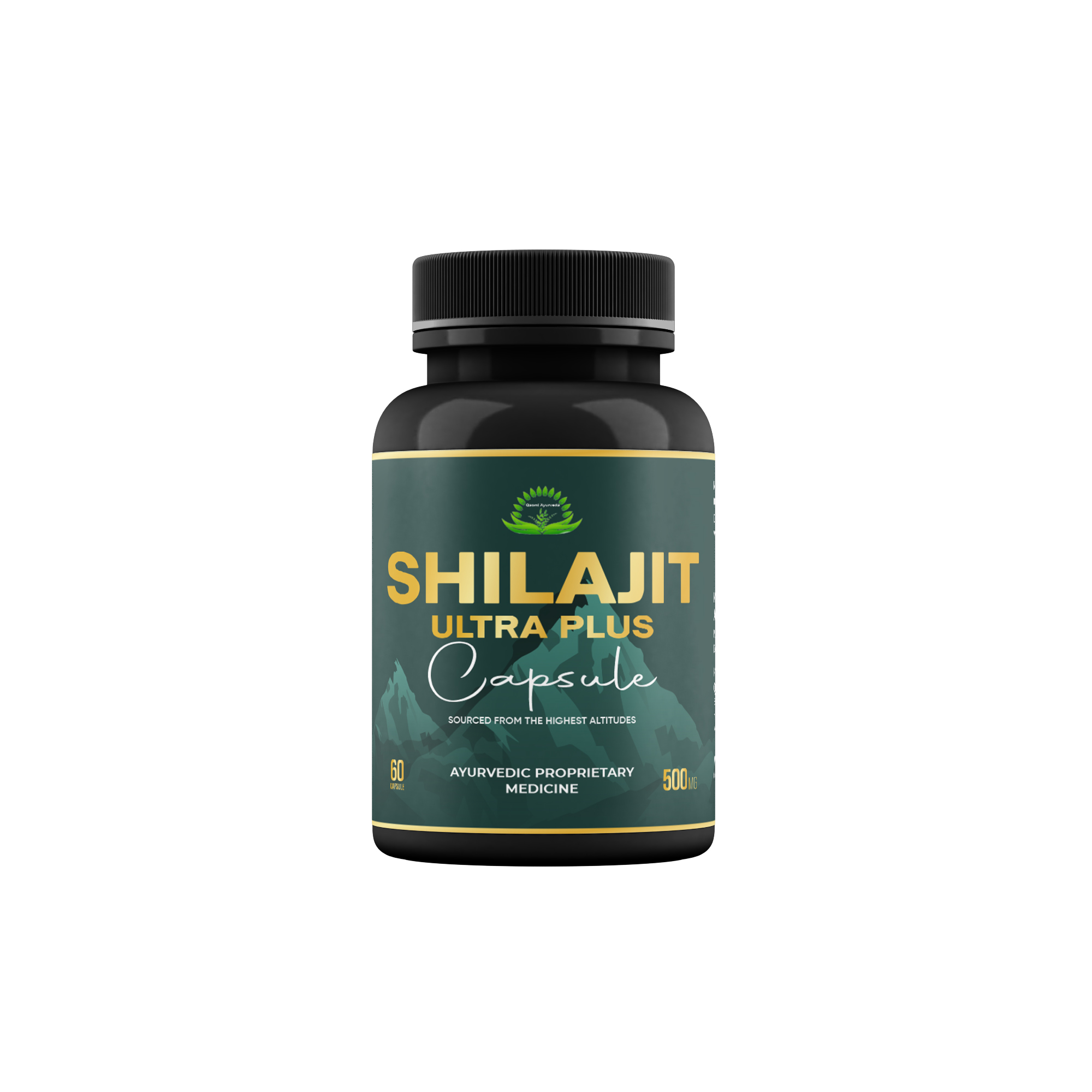 Original Shilajit Ultra Plus Capsule ( 60 Cap Pack ) Qasmi Ayurveda