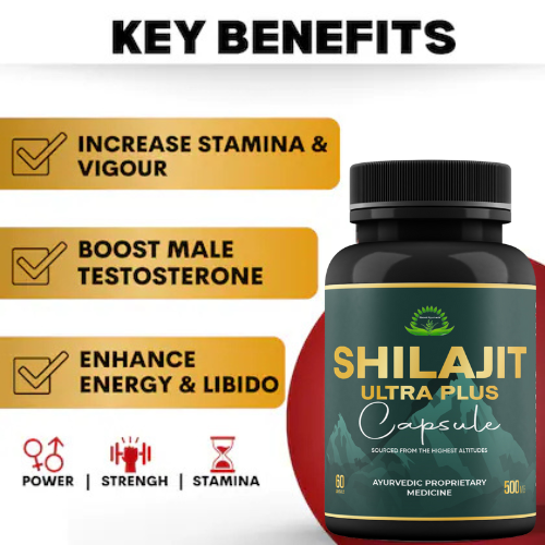 Original Shilajit Ultra Plus Capsule ( 60 Cap Pack ) Qasmi Ayurveda - Image 5
