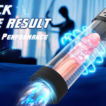 Electric Penis Pump for Men with 4 Suction Intensities, Male Sex Toys Automatic Vacuum Pump Sensuality Pump Penis Enlargers Stimulation Device, Pump & Enlarges, Black/Red