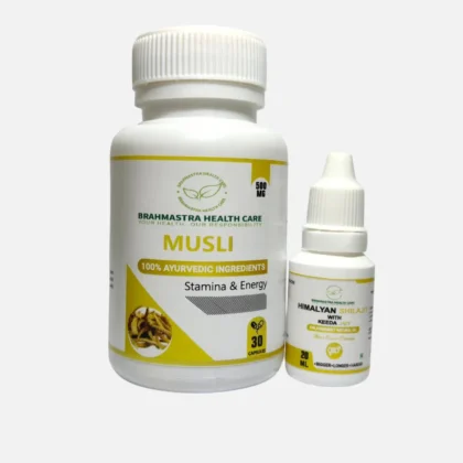 Brahmastra Health Care Combo Package Of Musli + Himalayan Shilajit With Keeda Jadi