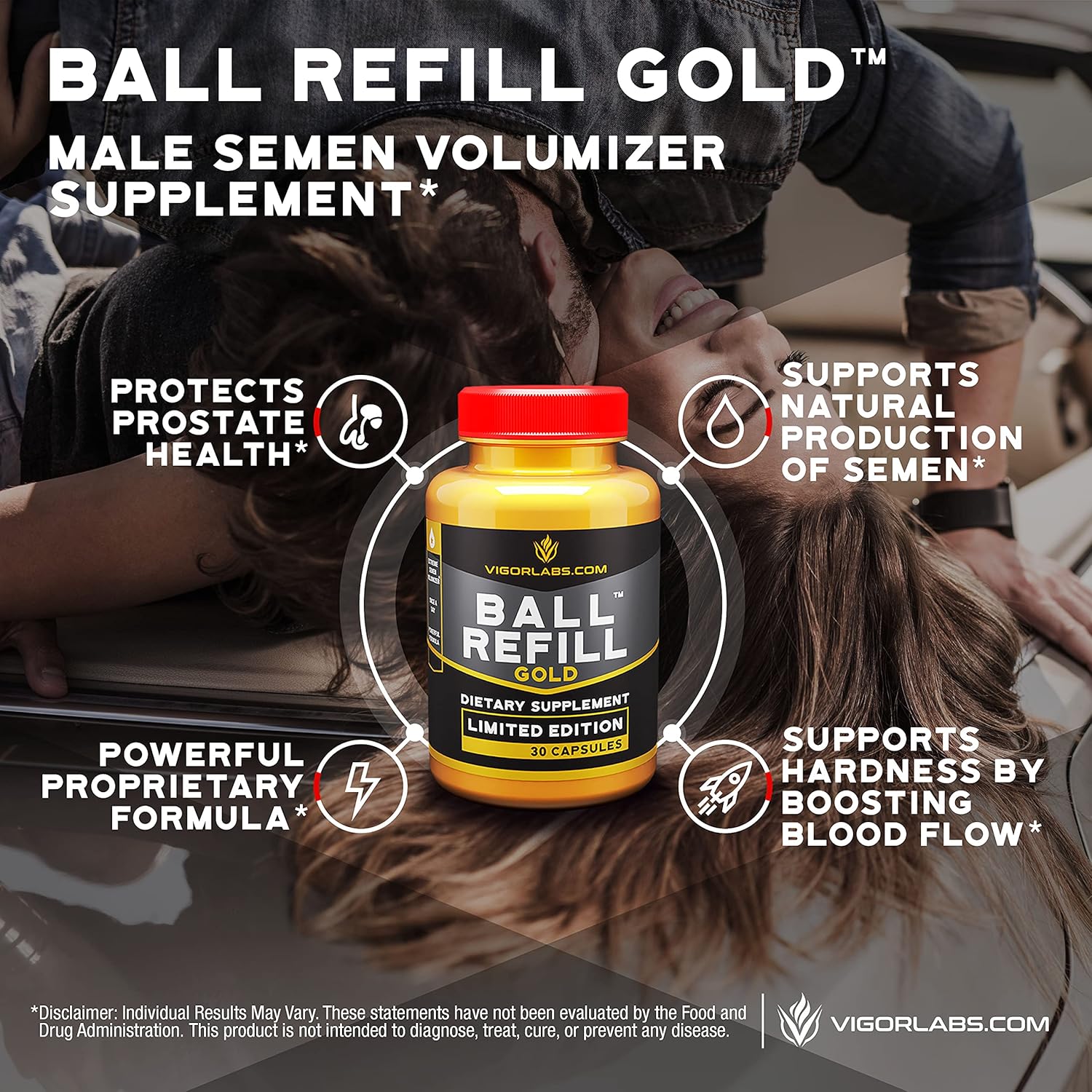 Vigor Labs' Gold Stack, Limited Edition. Triple Stack with 3 Products in One Pack. Boosts Firmness, Volume and Stamina (30 Capsules Per Bottle) - Image 7